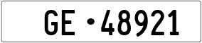 Trailer License Plate